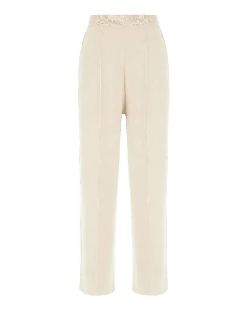 Lanvin elasticated-waistband straight-leg trousers - Nude Nude