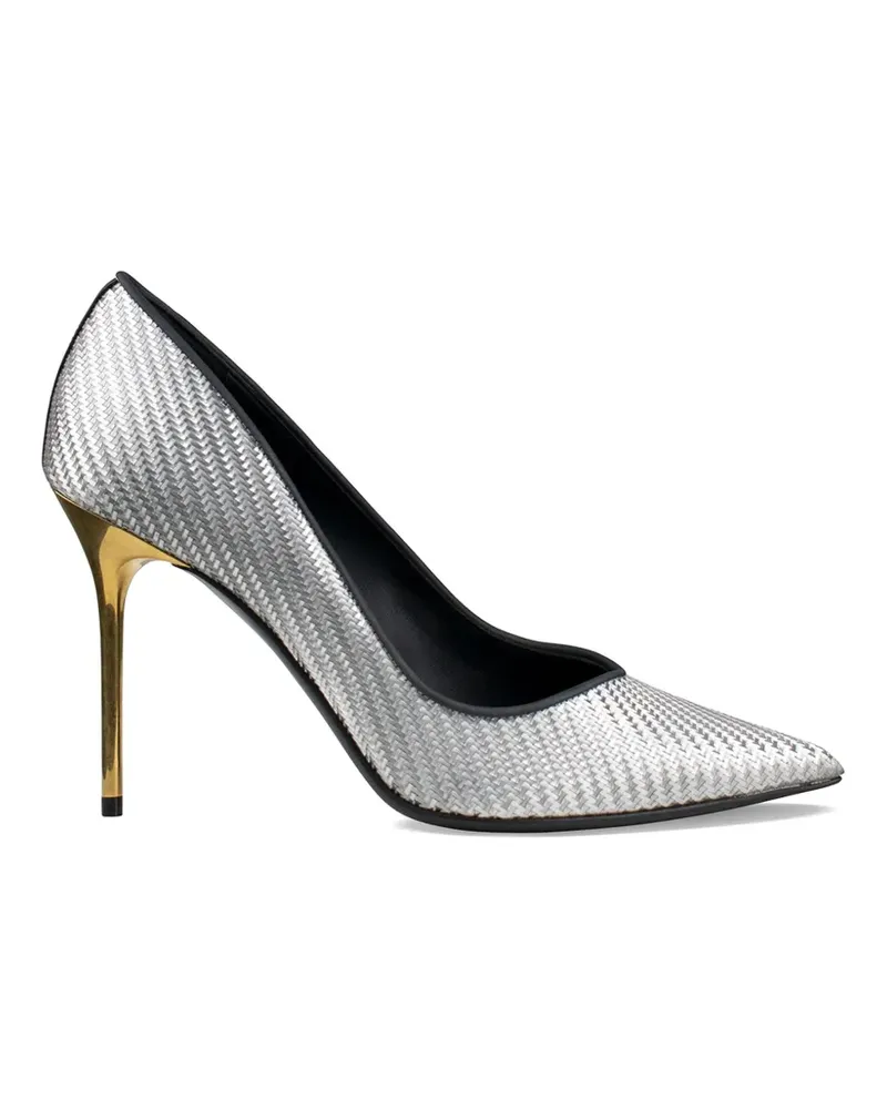 Balmain Pumps im Metallic-Look - Silber Silber