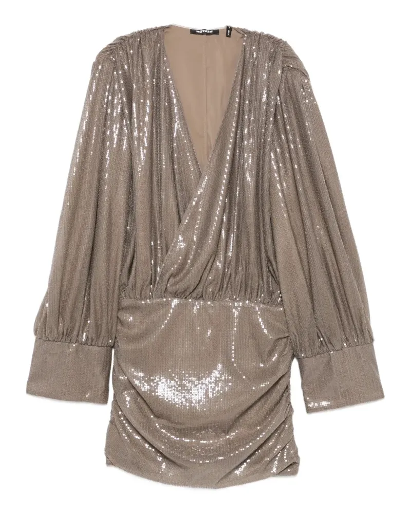 ROTATE Birger Christensen sequin-embellished mini dress - Braun Braun