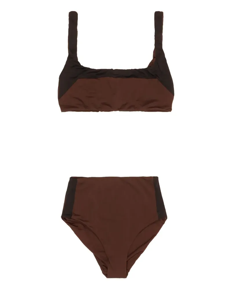 BIMBA Y LOLA Zweifarbiger Gabi Bikini - Braun Braun