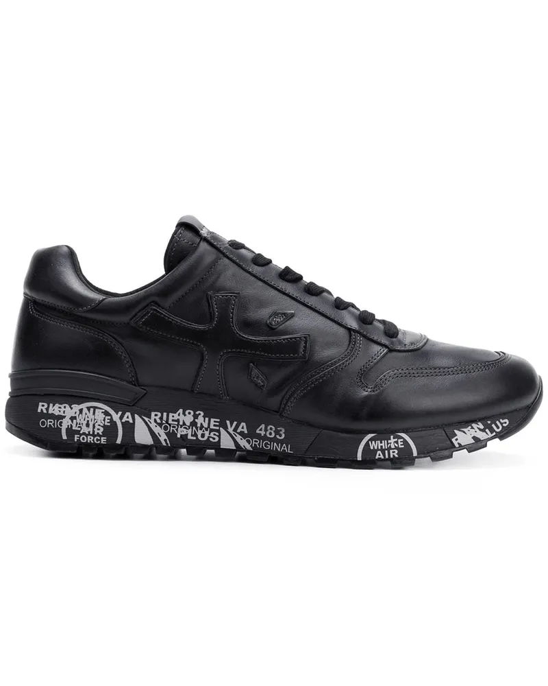 Premiata Klassische Sneakers - Schwarz Schwarz