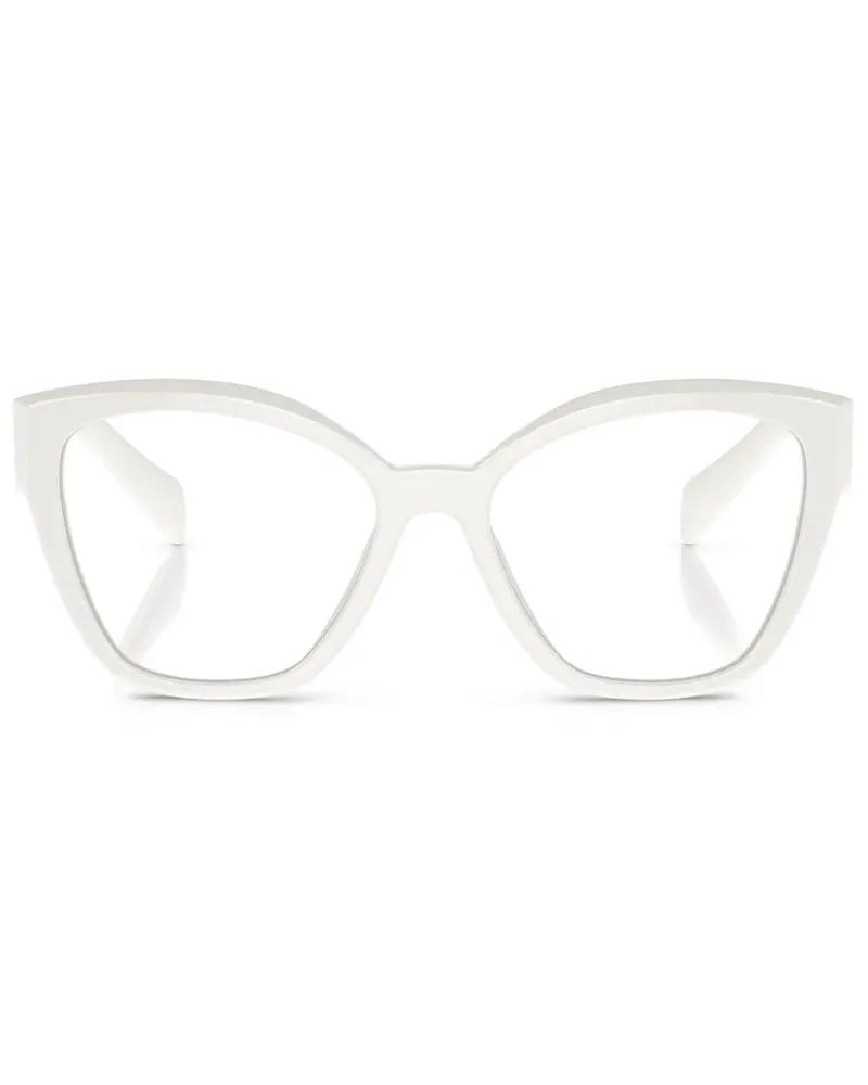 Prada Brille mit Oversized-Gestell - Schwarz Schwarz