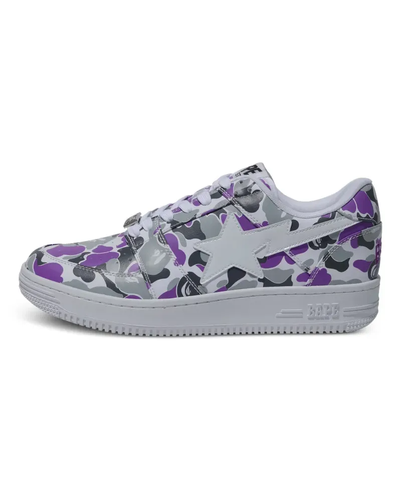 BAPE Bapesta Low M2 Sneakers mit Camouflagemuster - Violett Violett
