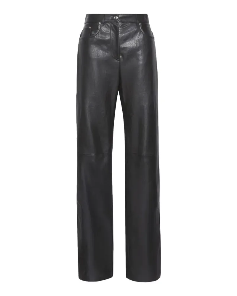 SPORTMAX panelled leather trousers - Schwarz Schwarz