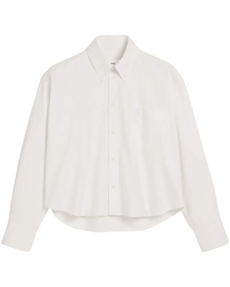 AMI Paris Cropped-Hemd aus Baumwolle - Weiß Weiß