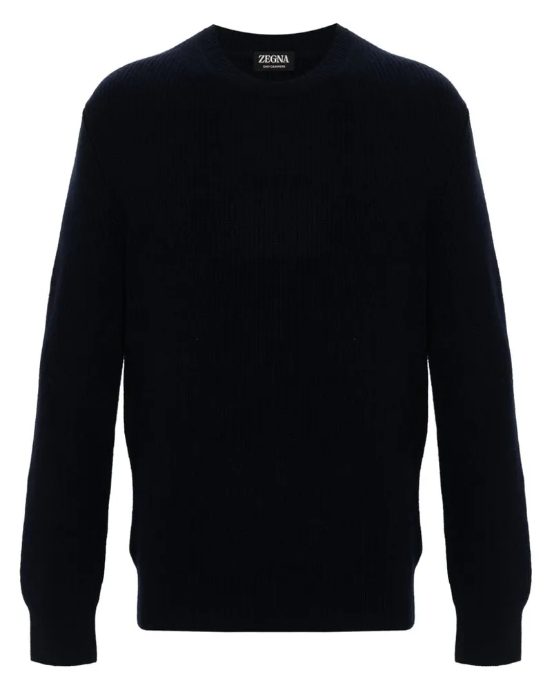 Ermenegildo Zegna Kaschmirpullover mit rundem Ausschnitt - Blau Blau