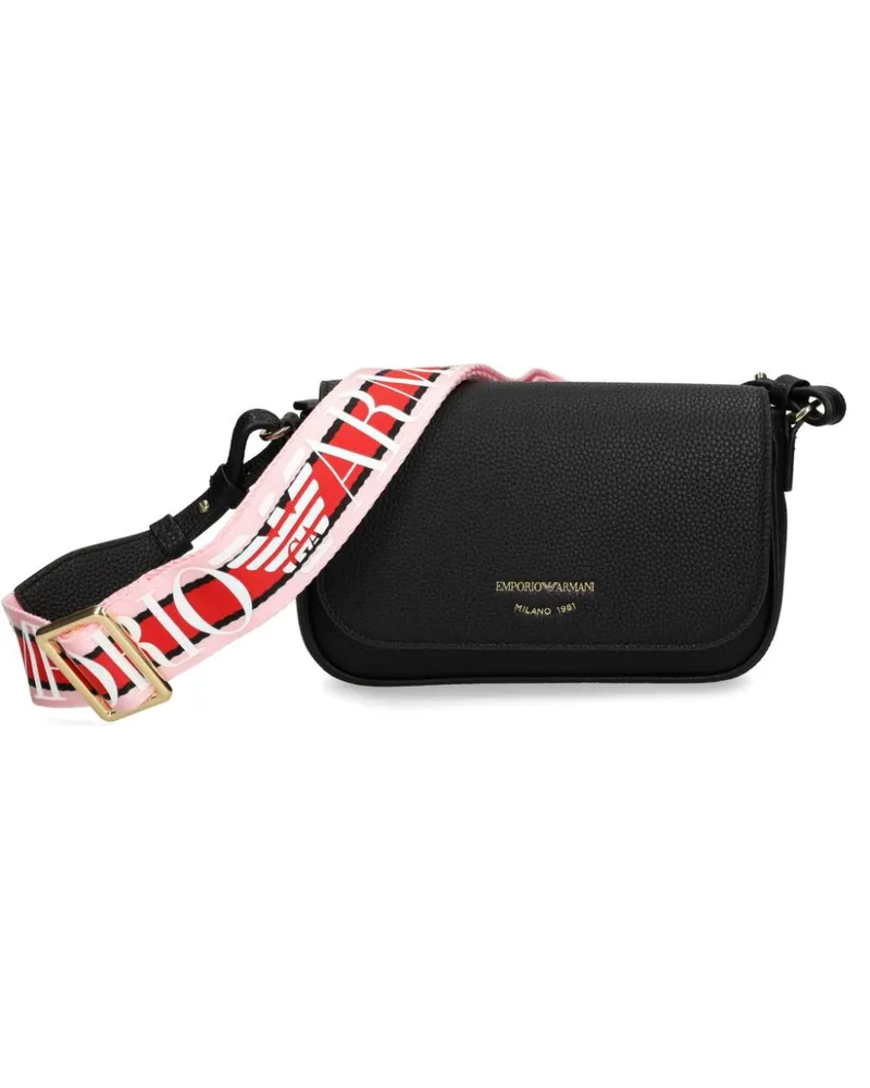 Emporio Armani Umhängetasche mit Logo-Print - Schwarz Schwarz