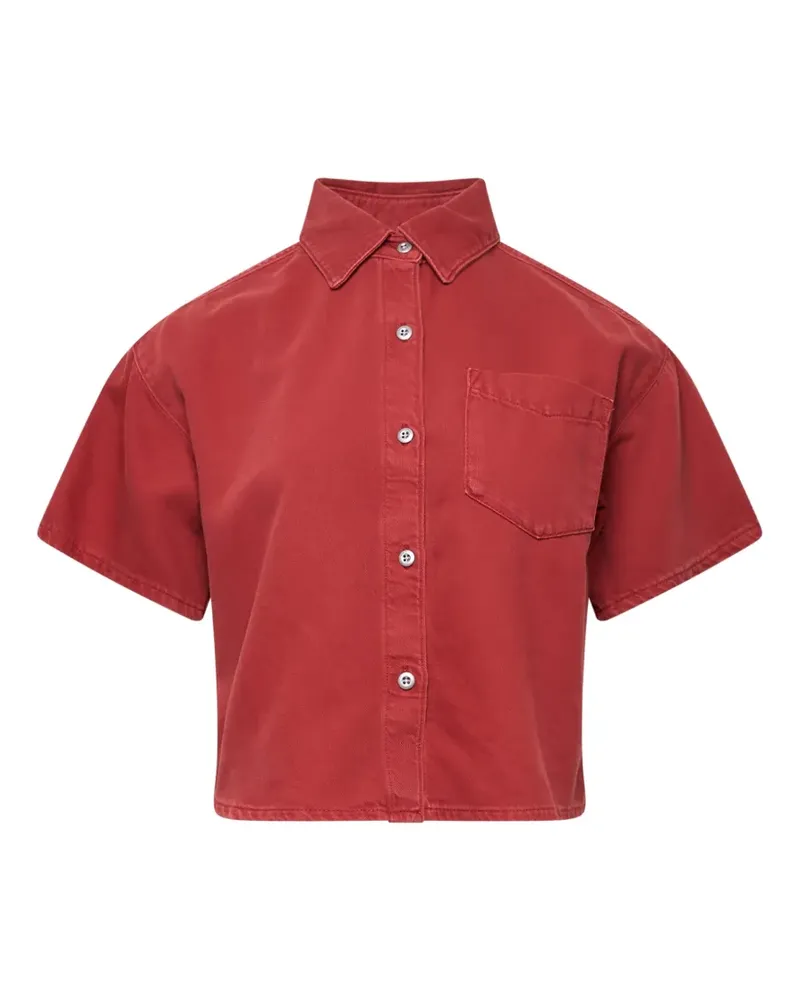 Rag & Bone short-sleeved cropped shirt - Rot Rot