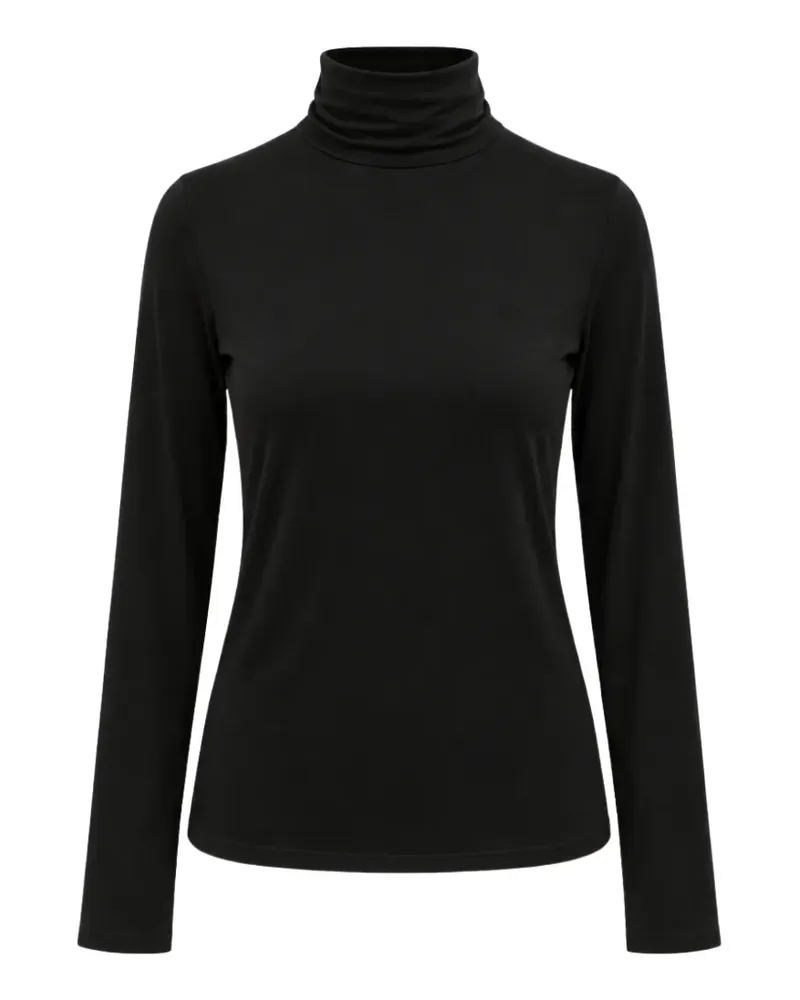 Seventy Langärmeliger Rollkragenpullover - Schwarz Schwarz