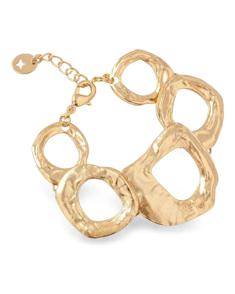 Sessùn Maxie Armband mit gehämmertem Effekt - Gold Gold