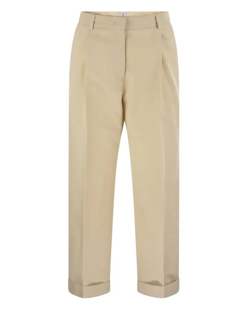 PT TORINO Anna Hose mit Falten - Nude Nude