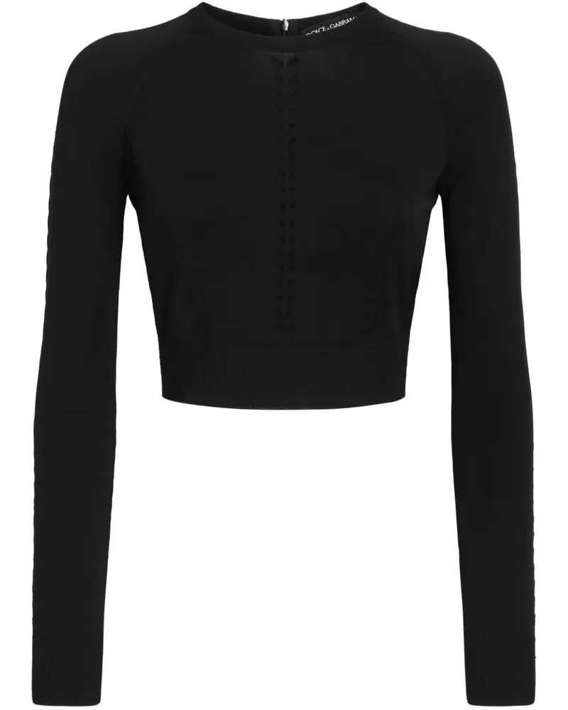 Dolce & Gabbana T-Shirt mit Cut-Outs - Schwarz Schwarz
