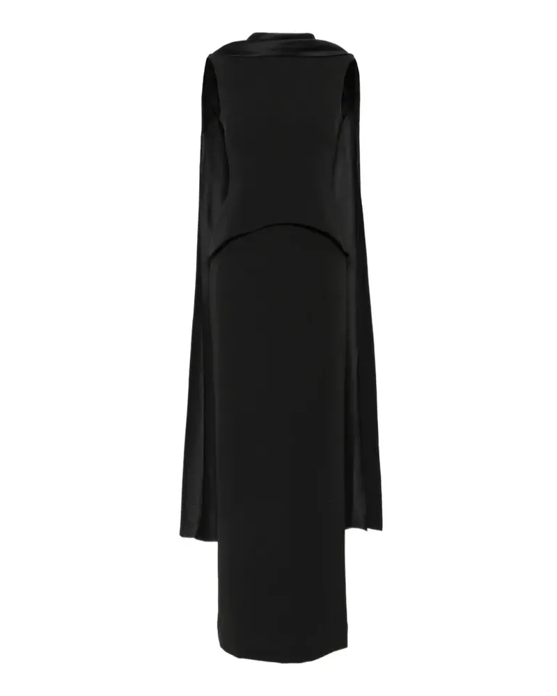 Solace London The Annie Maxikleid in Schwarz Schwarz