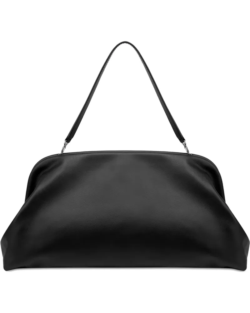 Alberta Ferretti Clutch aus Satin - Schwarz Schwarz