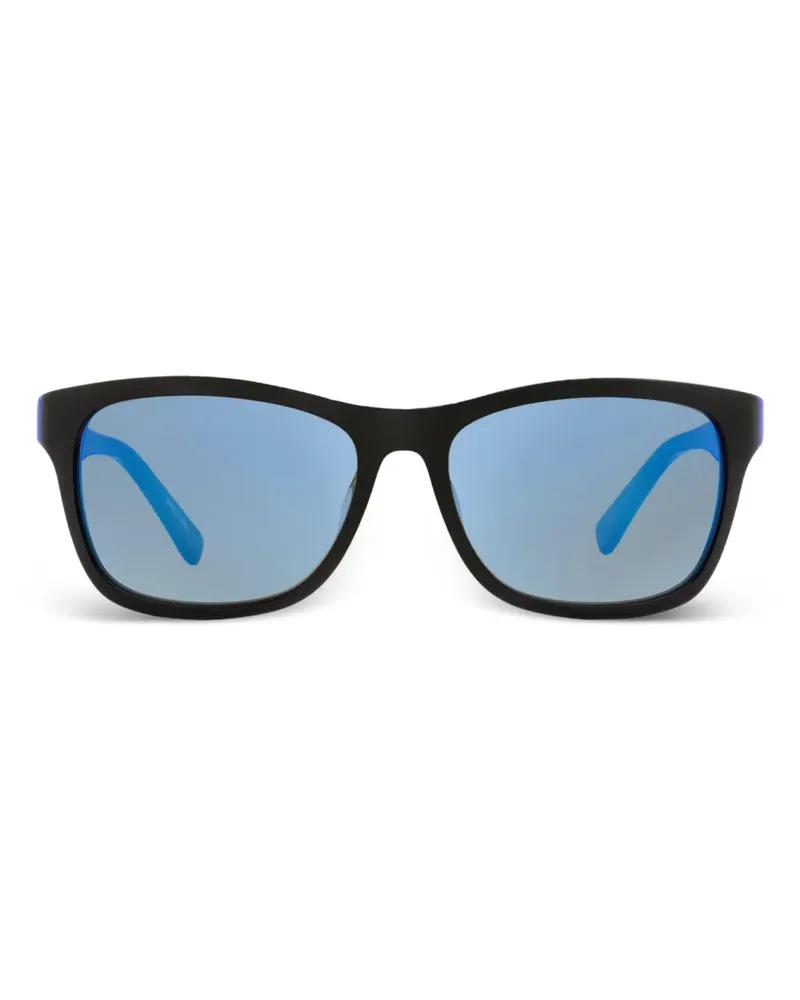 Lacoste Sonnenbrille mit eckigem Gestell - Schwarz Schwarz
