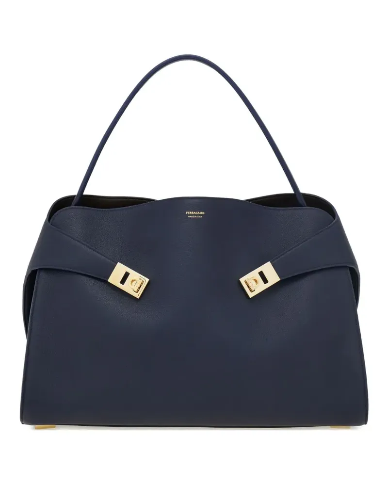 Ferragamo Große Hug Schultertasche - Blau Blau