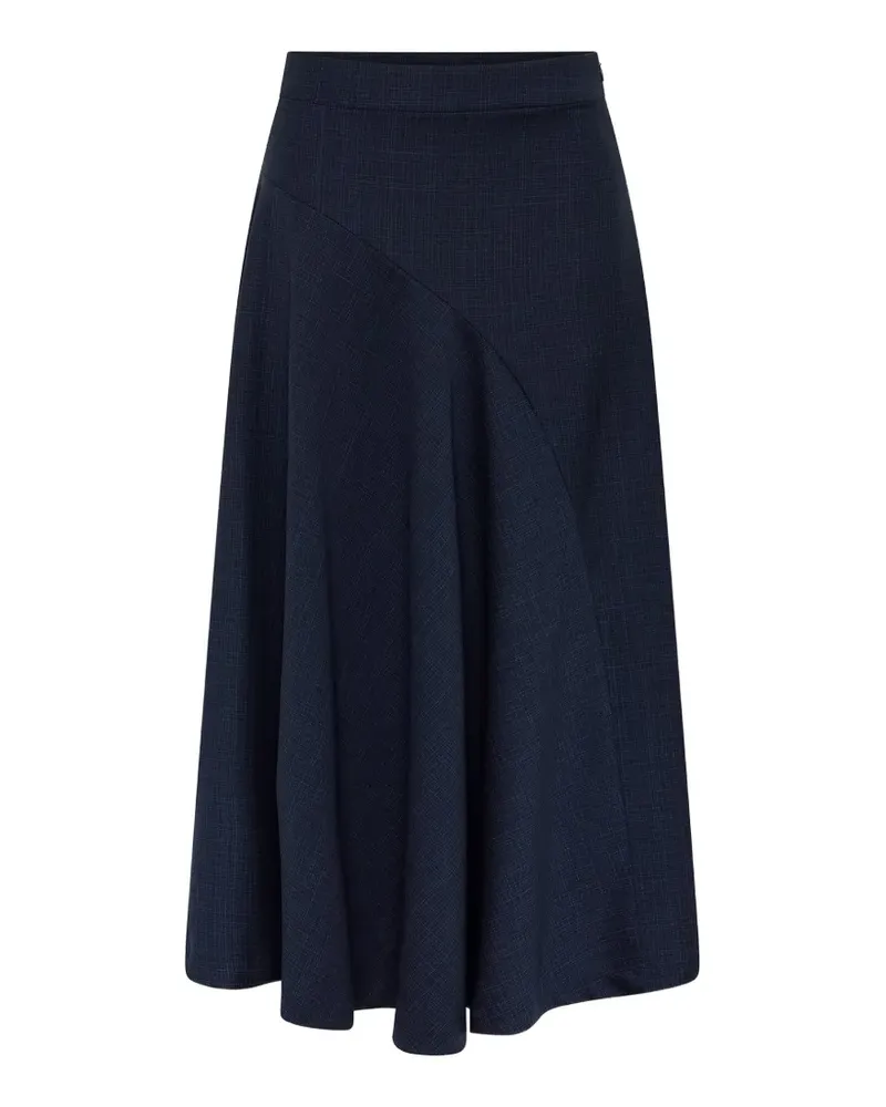 Anna Quan Scarpa asymmetric flared skirt - Blau Blau