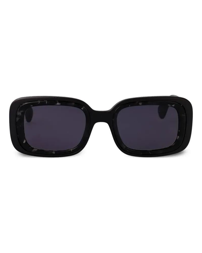 Mykita Sonnenbrille mit eckigem Gestell - Schwarz Schwarz