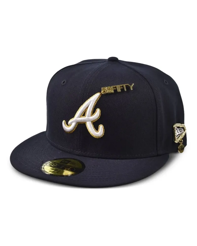 New Era Schmale Atlanta Braves Baseballkappe mit Stickerei - Blau Blau