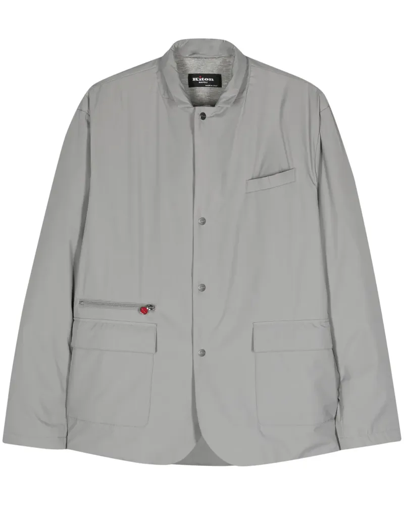 Kiton Leichte Jacke mit Reißverschluss - Grau Grau