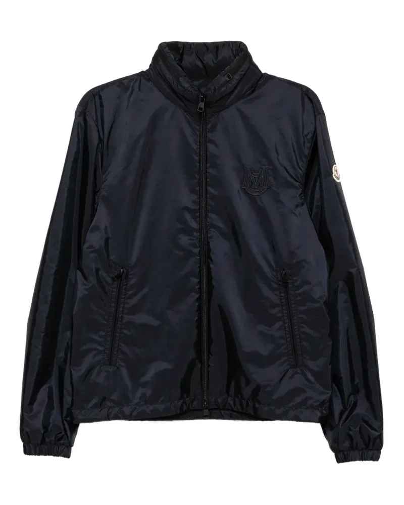 Moncler logo-embroidered jacket - Blau Blau