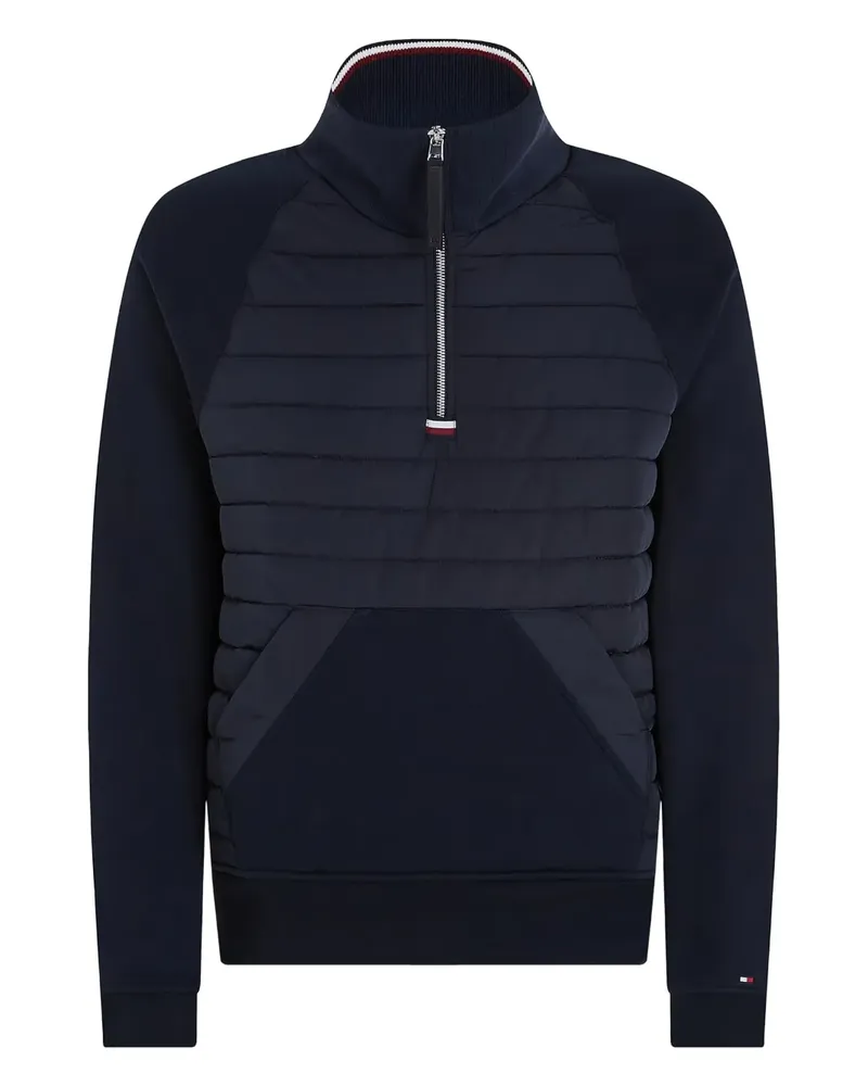 Tommy Hilfiger Gestepptes Sweatshirt mit Reißverschluss - Blau Blau