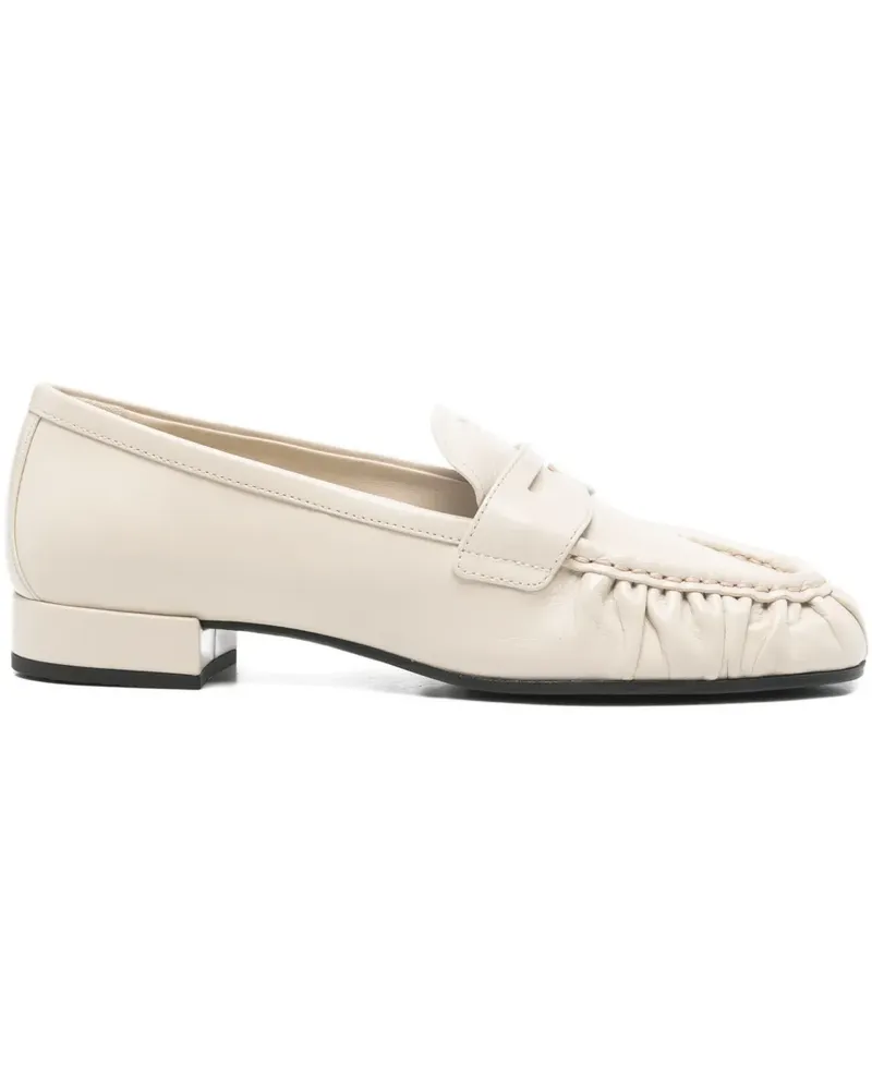 Prada ruched loafers - Nude Nude