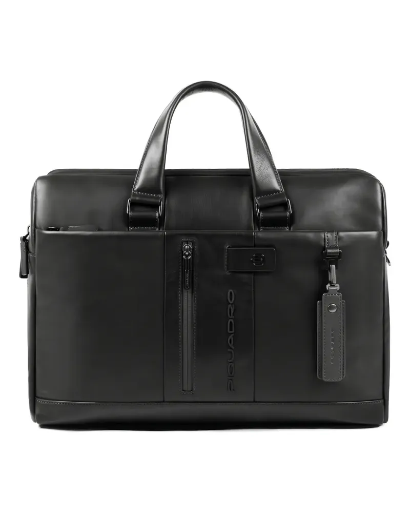 Piquadro logo-appliqué laptop bag - Grün Grün