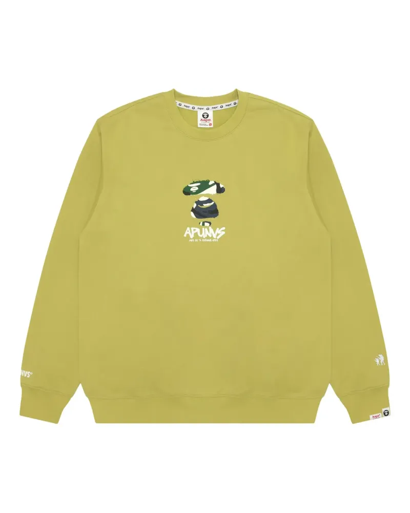 BAPE Sweatshirt mit Camouflage-Print - Grün Grün