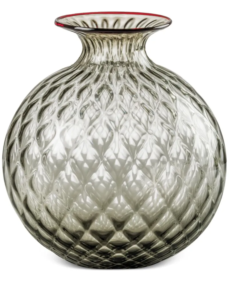 Venini Monofiore Balloton Vase (24,5cm x 21,5cm) - Grau Grau