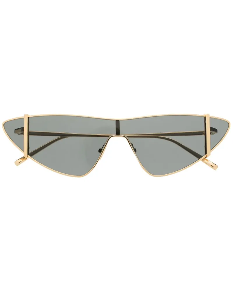 Saint Laurent Sonnenbrille mit Cat-Eye-Gestell - Gold Gold