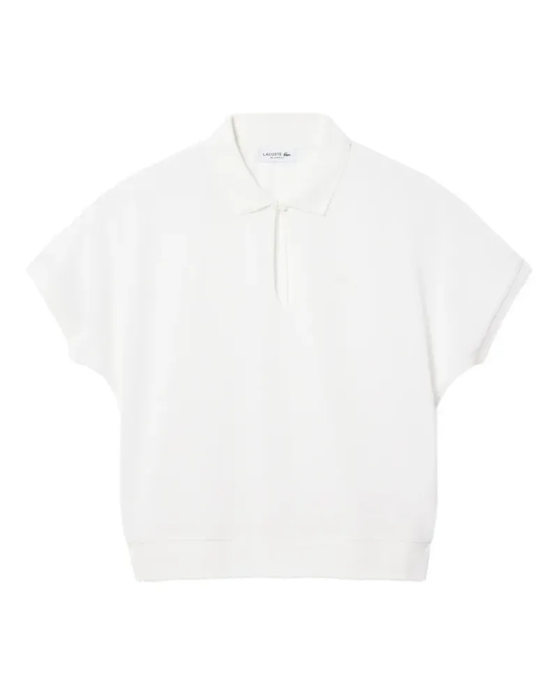 Lacoste Poloshirt mit Cut-Out - Weiß Weiß