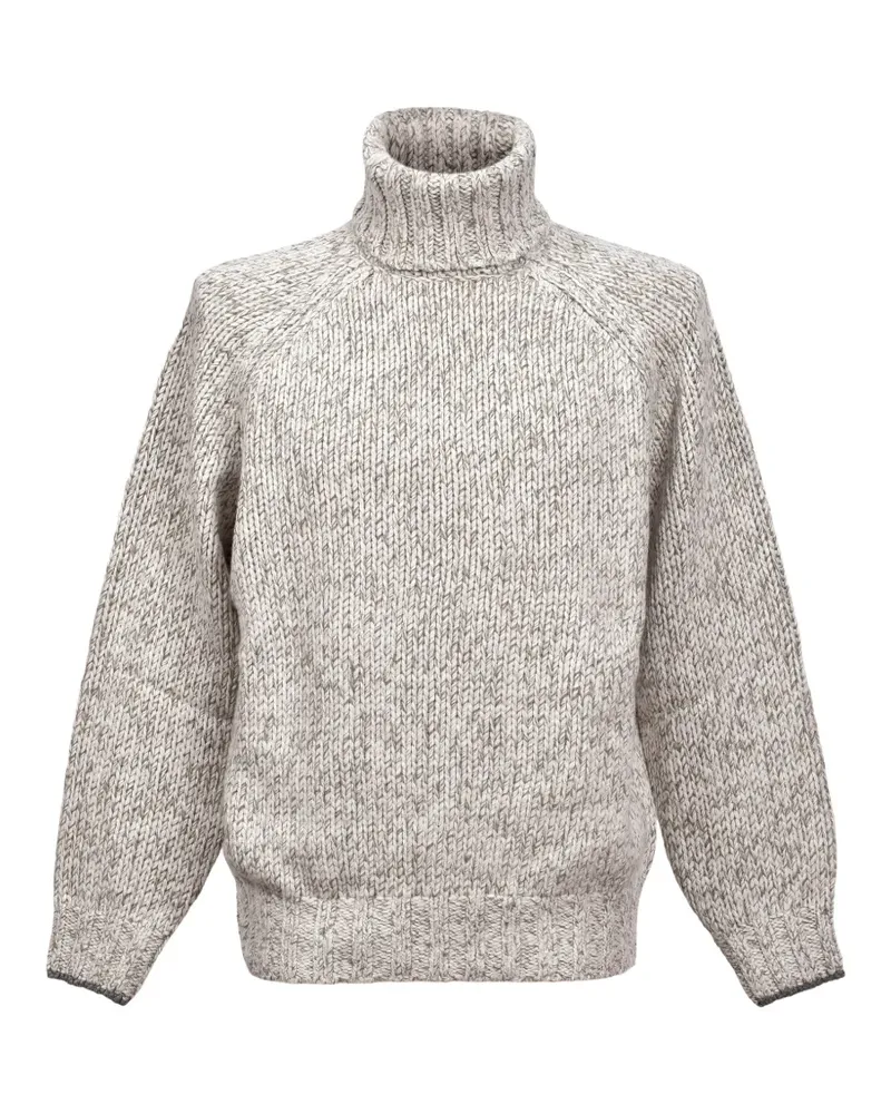 Brunello Cucinelli knitted turtleneck sweater - Nude Nude