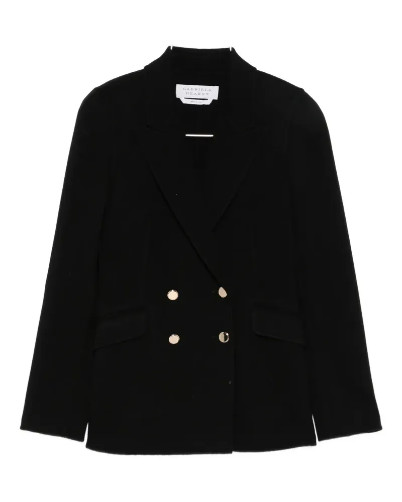 Gabriela Hearst cashmere double-breasted fitted jacket - Schwarz Schwarz