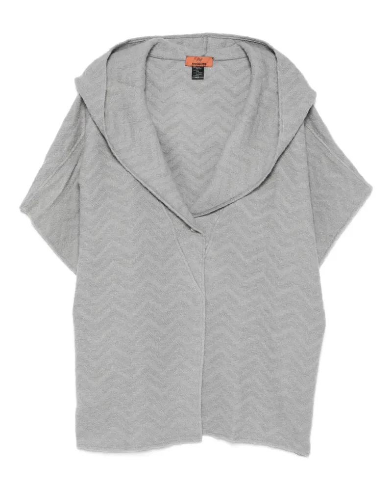 Missoni Cape mit Kapuze - Grau Grau
