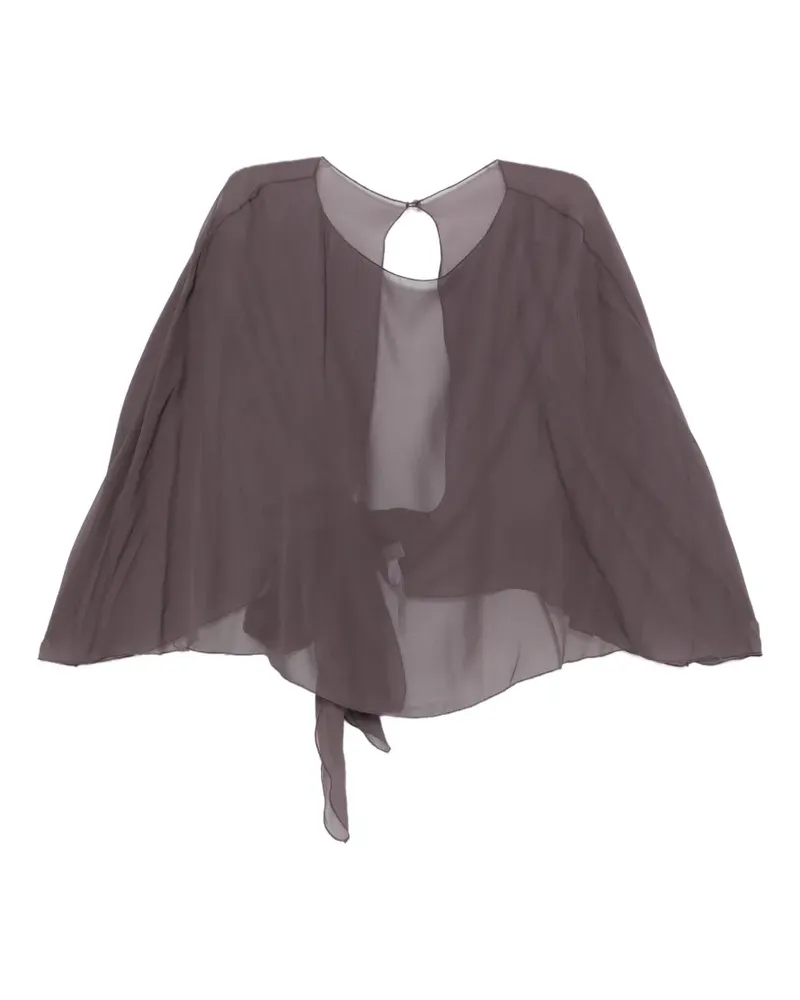 Antonelli Firenze semi-sheer cape - Violett Violett