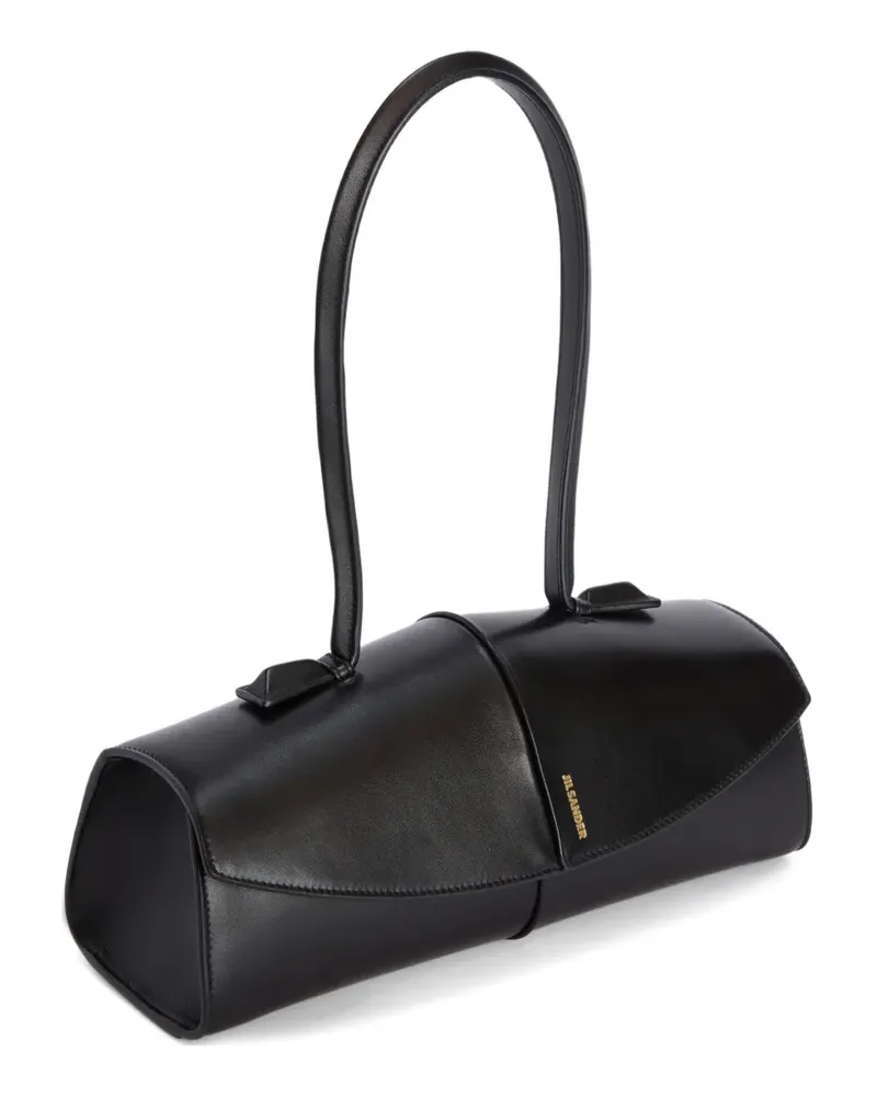 Jil Sander Linea Schultertasche aus Leder - Schwarz Schwarz