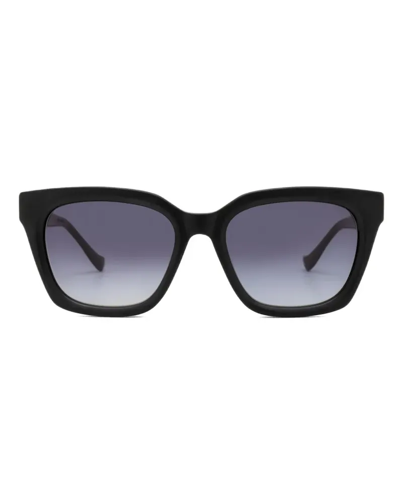 Yohji Yamamoto square-frame sunglasses - Schwarz Schwarz
