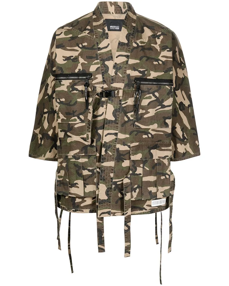 Mostly Heard Rarely Seen Jacke mit Camouflage-Print Grün