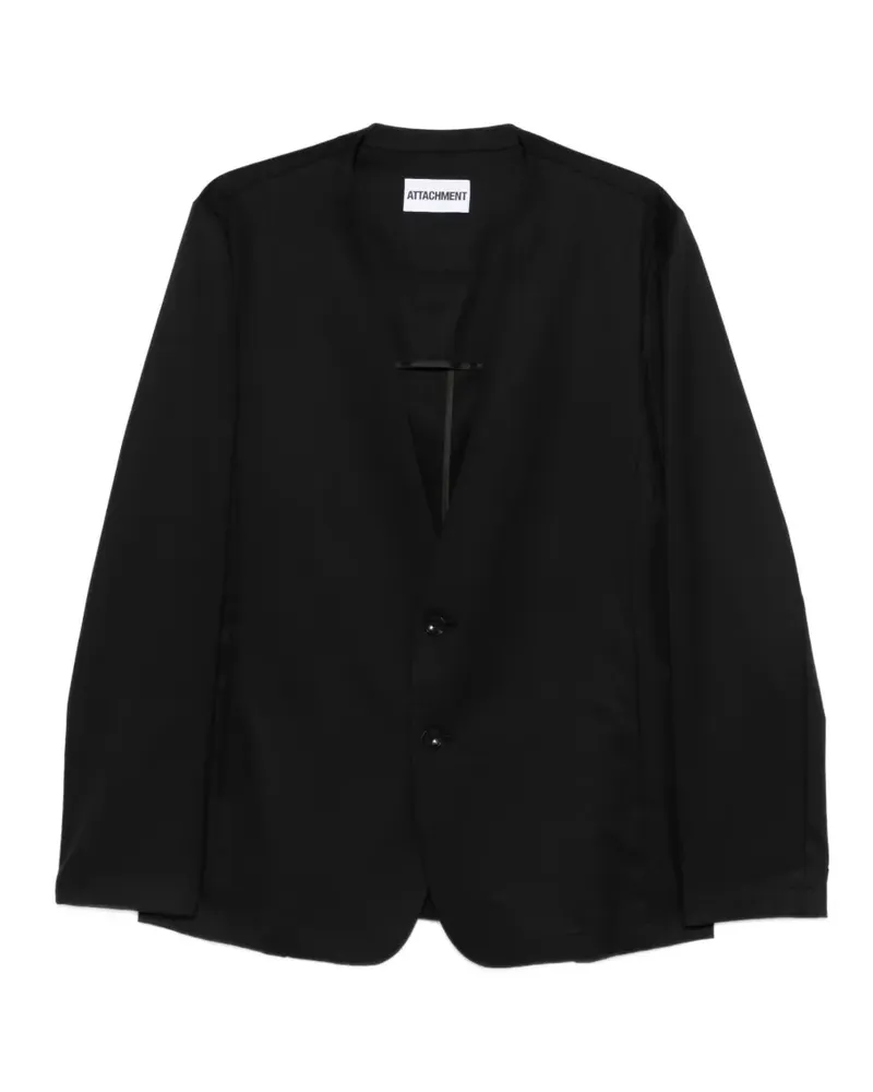 ATTACHMENT button front jacket - Schwarz Schwarz