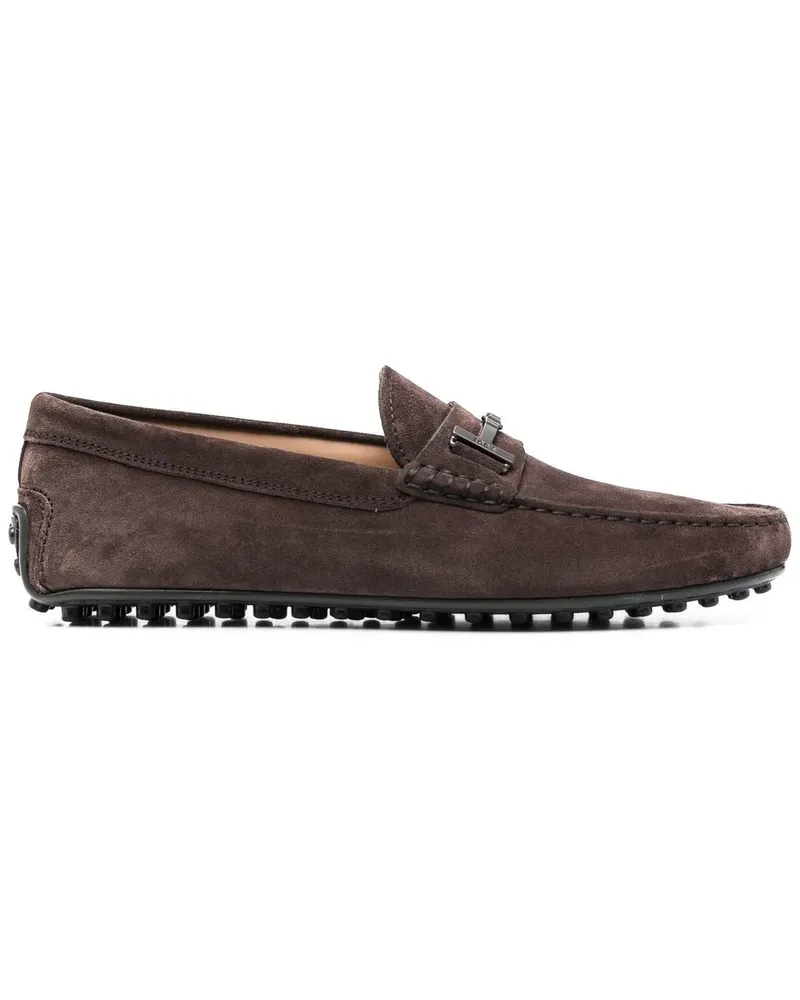 TOD'S Penny-Loafer aus Wildleder - Braun Braun