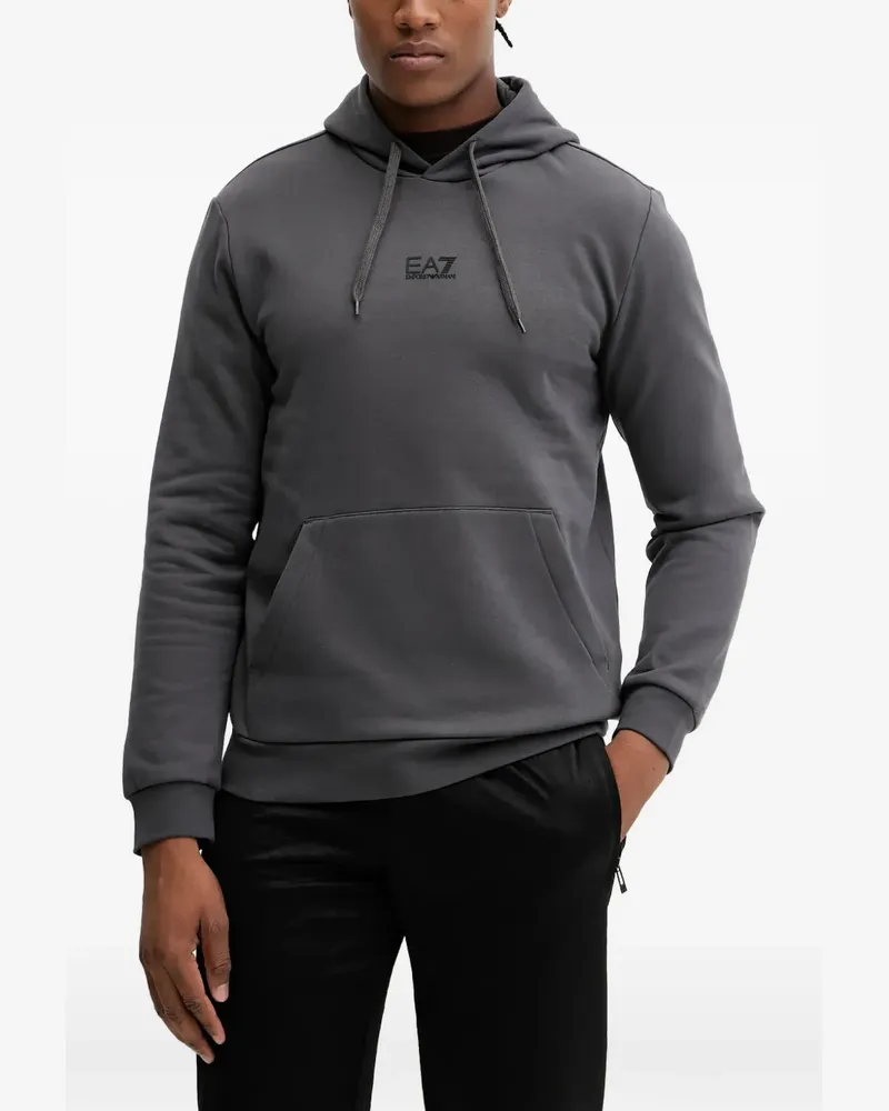 EA7 logo-detail hoodie - Grau Grau