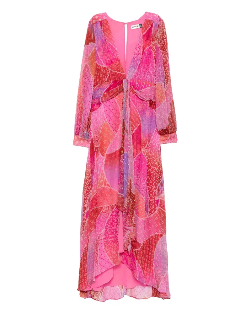 RIXO Meera Gown Kleid mit Blumendetail - Rosa Rosa