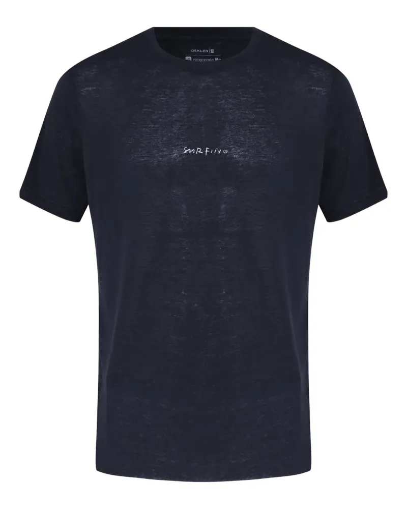 Osklen T-Shirt mit grafischem Logo - Schwarz Schwarz