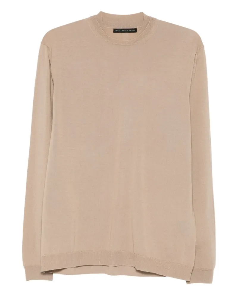 Low Brand Pullover mit rundem Ausschnitt - Nude Nude