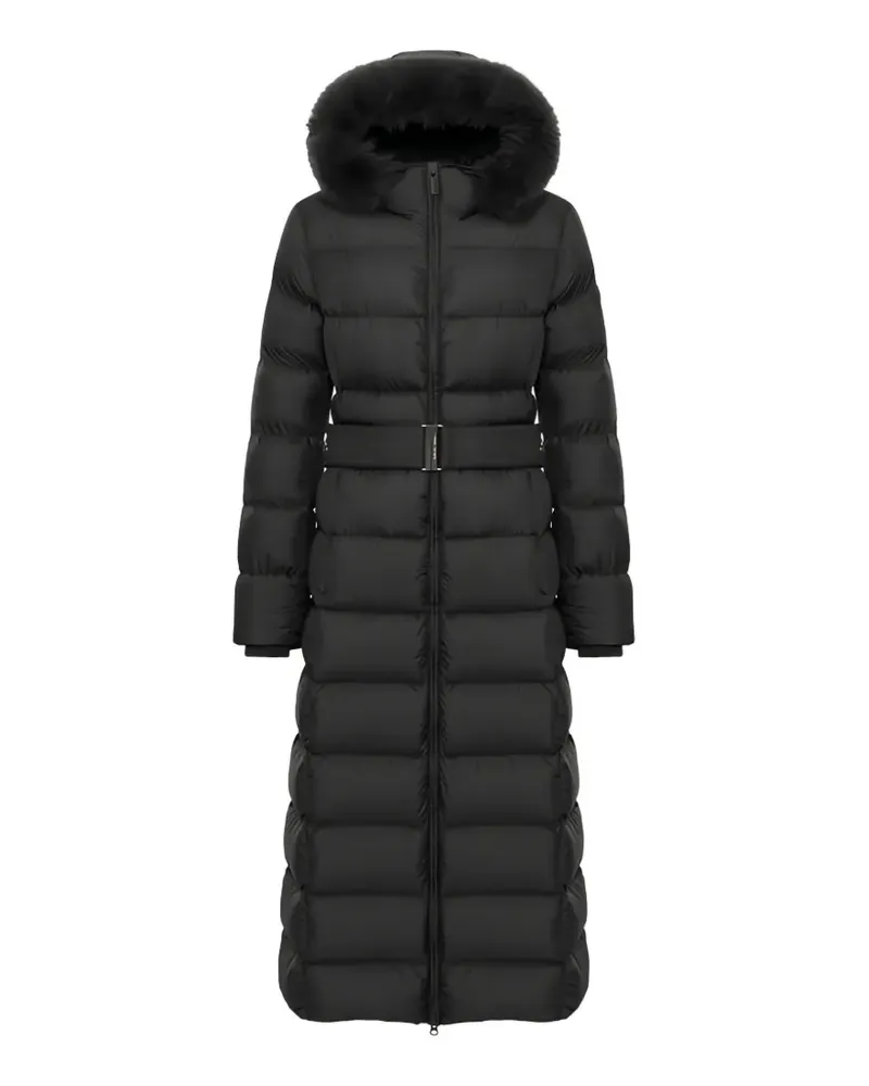 Colmar Kapuzenjacke mit Gürtel - Schwarz Schwarz