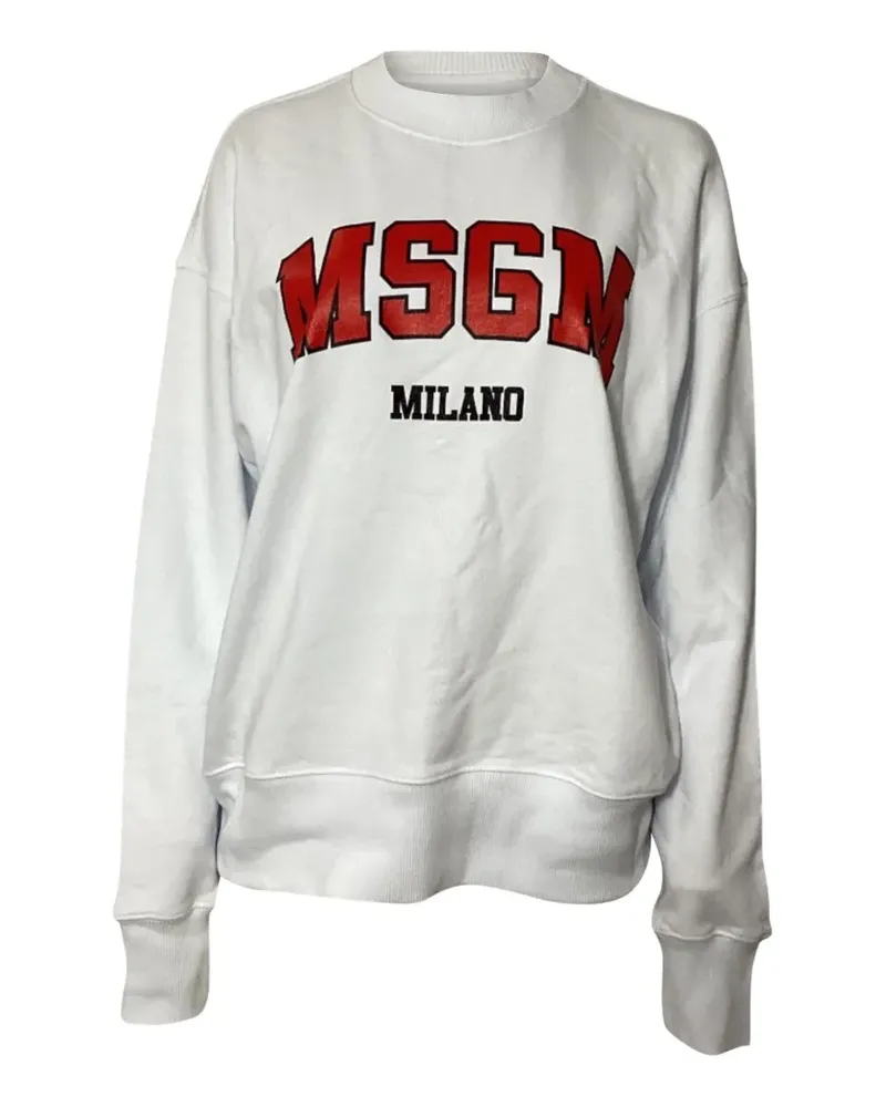MSGM crew-neck sweatshirt - Weiß Weiß