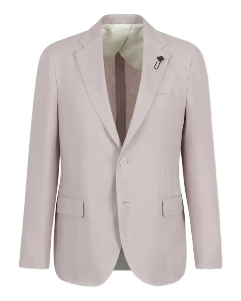 LARDINI flower pin suit - Rosa Rosa