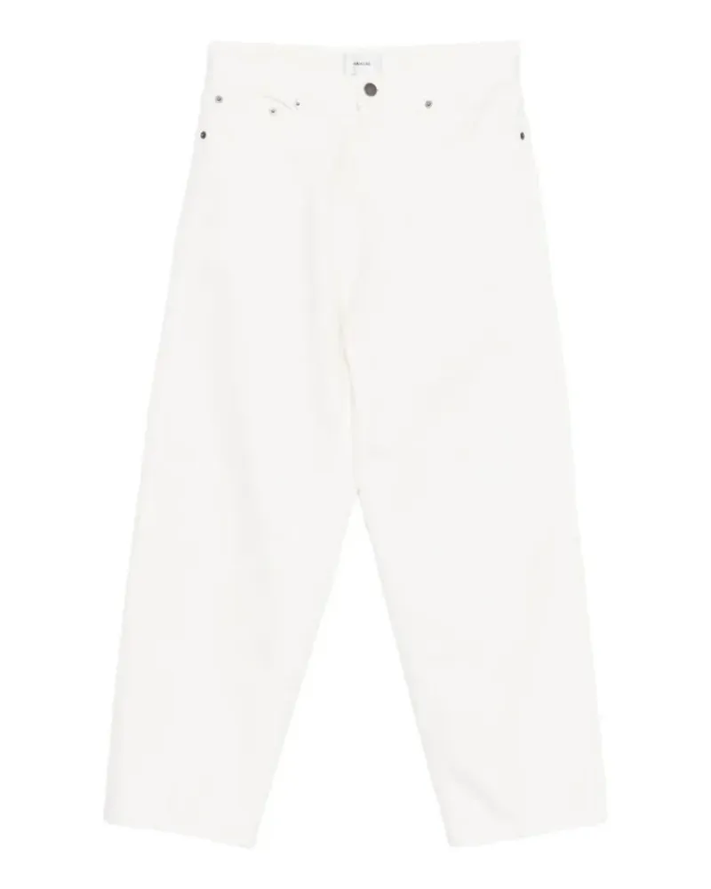 Haikure Weite Jeans mit Logo-Patch - Weiß Weiß