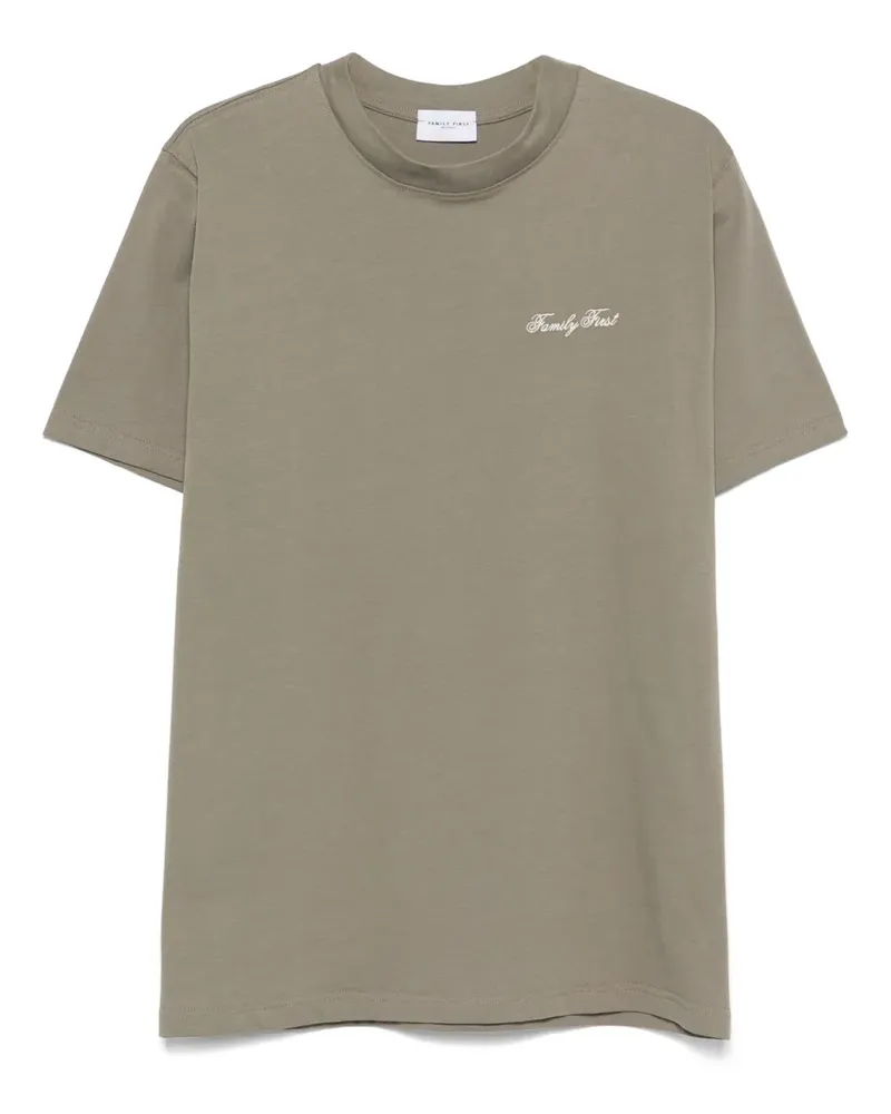 Family First Symbol T-Shirt - Grün Grün